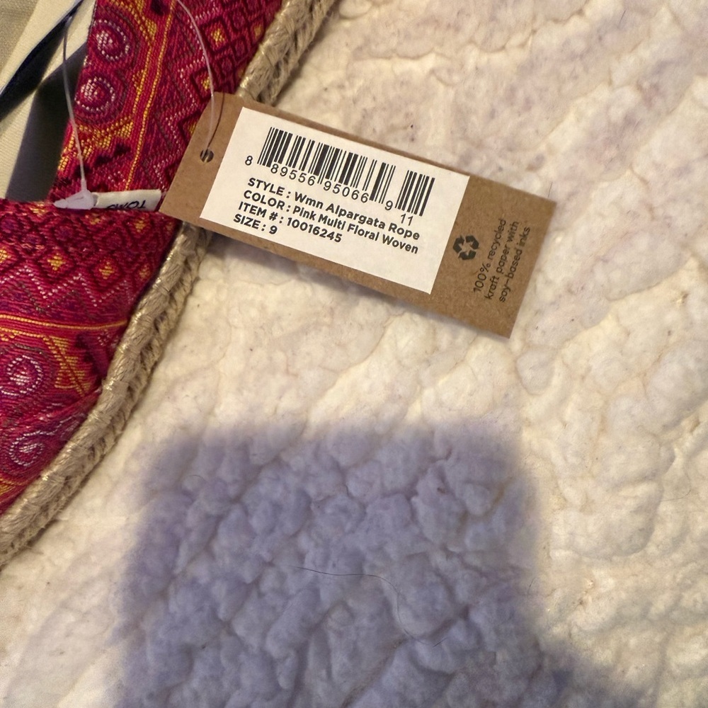 Tom’s Apargata Rope Size 9 NWT - Picture 6 of 6